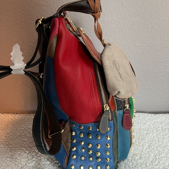 💚❤️💙💛AmeriLeather Borka Leather Backpack NWT (regularly $189)❤️BEAUTIFUL❤️NEW - Picture 13 of 16
